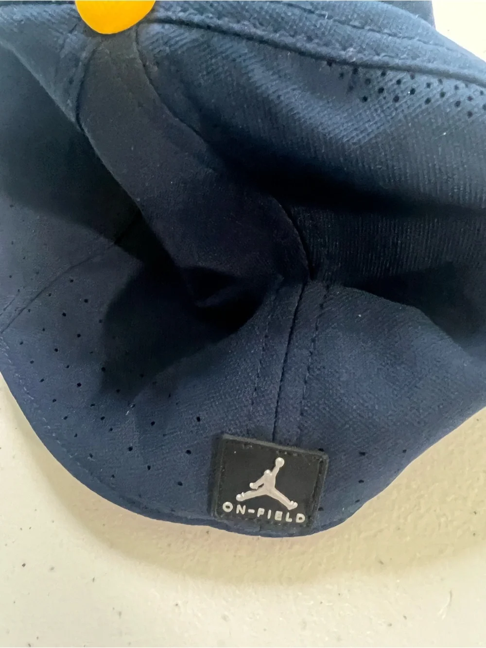 Nike Air Jordan Michigan Wolverine On Field Hat/Cap Size S/M Navy Blue Unisex